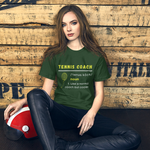 Unisex T-shirt Tennis Coach
