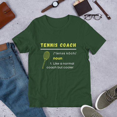 Unisex T-shirt Tennis Coach
