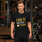 Unisex T-shirt Cool Guys Play Tennis